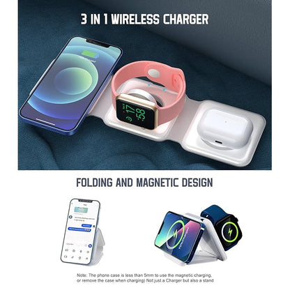 Lush 3 In 1 Magnetic Wireless Charger